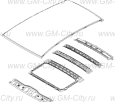 Крыша без люка хэтчбек Chevrolet Aveo T255