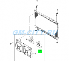 Электродвигатель вентилятора Chevrolet Epica