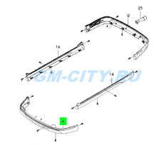 Юбка переднего бампера хэтчбек Chevrolet Lacetti