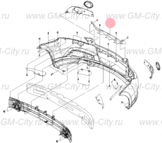Накладка на решетку радиатора Chevrolet Aveo T255
