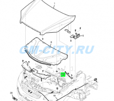 Пружина газовая капота Chevrolet Captiva C100