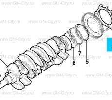 Корпус коленвала заднего масляного уплотнения Chevrolet Cobalt