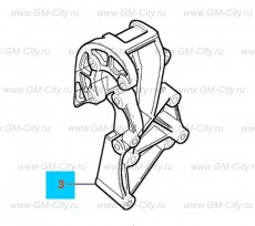 Кронштейн кондиционера Chevrolet Cobalt