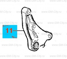 Кронштейн стойки опоры Chevrolet Cobalt