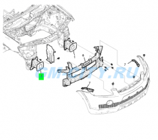 Кронштейн передней панели правый Chevrolet Captiva C100