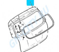 Крышка багажника Chevrolet Captiva C140