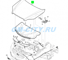 Капот Chevrolet Captiva C100