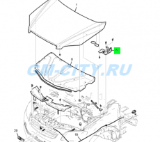 Петля капота левая Chevrolet Captiva C140