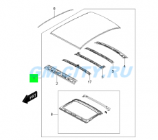 Крыша хэтчбек без люка Chevrolet Lacetti