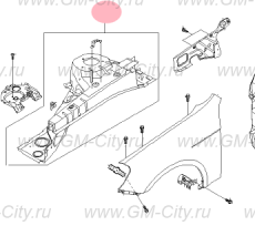 Арка колеса правая Chevrolet Epica