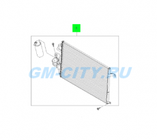 Радиатор кондиционера Chevrolet Epica