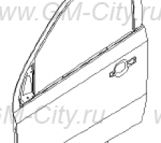 Дверь передняя левая Chevrolet Aveo T255