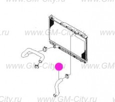 Патрубок радиатора охлаждения верхний Chevrolet Epica