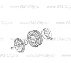 Шкив компрессора кондиционера 1.6 Chevrolet Cruze