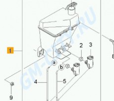 Бачок омывателя седан Chevrolet Aveo T200