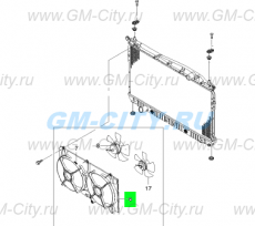 Диффузор вентилятора Chevrolet Epica