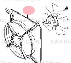 Кожух вентилятора Chevrolet Lanos