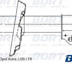 Амортизатор передний правый Chevrolet Cruze