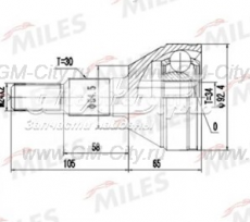 Шрус наружный передний Chevrolet Captiva C100