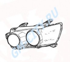 Фара левая Chevrolet Aveo T300