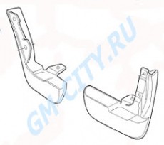 Брызговики задние к-кт 2 шт. седан Chevrolet Aveo T300