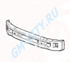 Отбойник переднего бампера Chevrolet Aveo T300