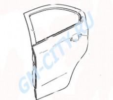 Дверь задняя правая Chevrolet Aveo T300