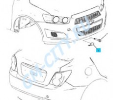 Заглушка буксировочного крюка Chevrolet Aveo T300