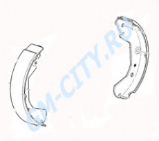 Колодки тормозные задние Chevrolet Aveo T300