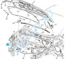 Замок капота Chevrolet Aveo T300