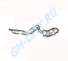 Направляющая заднего бампера правая Chevrolet Aveo T300