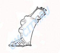 Подкрылок передний левый часть 1 Chevrolet Aveo T300