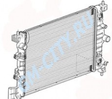 Радиатор охлаждения механика Chevrolet Aveo T300