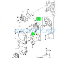Комплект грм 1.2l 8v Chevrolet Aveo T200