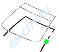 Молдинг стекла лобового Chevrolet Orlando