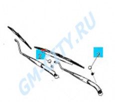 Колпачок поводка стеклоочистителя Chevrolet Orlando