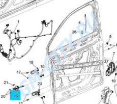 Ограничитель открывания двери Chevrolet Orlando