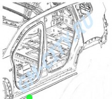 Молдинг порога, проставка Chevrolet Orlando