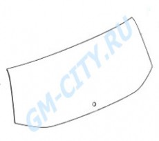 Стекло заднее без стоп сигнала Chevrolet Orlando