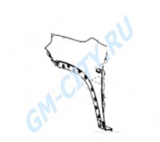 Крыло переднее левое Chevrolet Orlando