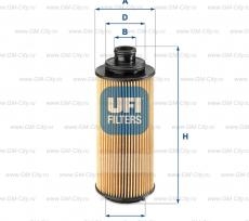 Фильтр масляный 2.8 ufi Chevrolet TrailBlazer III