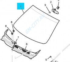 Стекло лобовое (тонир.+датч. дождя+подогрев)