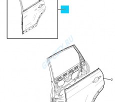 Дверь задняя левая