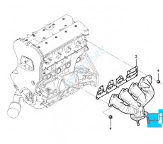 Коллектор выпускной 2,4