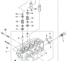 Прокладка головки блока 8v