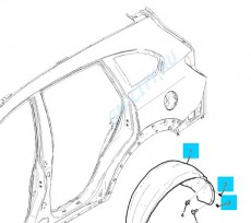 Подкрылок задний правый