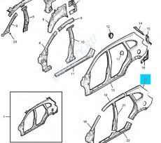 Крыло заднее правое