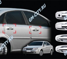 Накладки на ручки хромированный