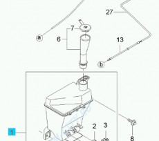 Бачок омывателя седан