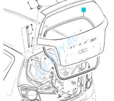 Уплотнитель задней откидной двери